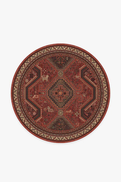 Zareen Scarlet Red Flatwoven Rug