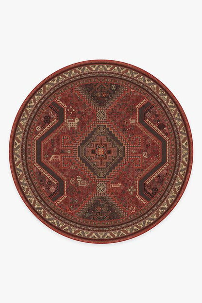 Zareen Scarlet Red Flatwoven Rug