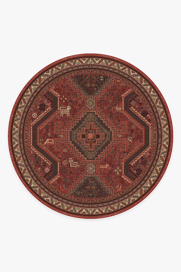 Zareen Scarlet Red Flatwoven Rug